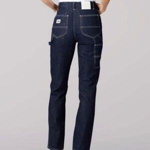 NWT Lee Vintage Modern Collection Dark Denim Straight Leg Carpenter Jeans Sz 24